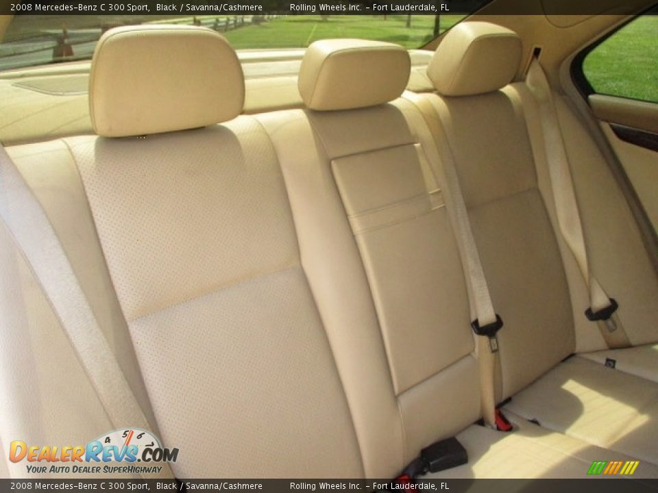 2008 Mercedes-Benz C 300 Sport Black / Savanna/Cashmere Photo #12