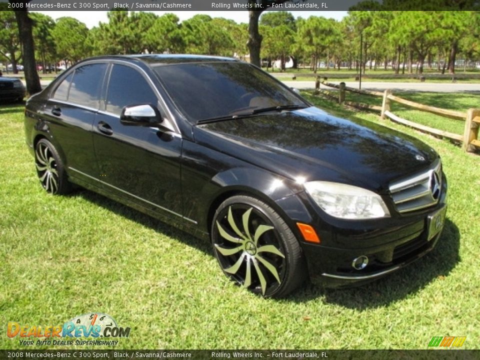 2008 Mercedes-Benz C 300 Sport Black / Savanna/Cashmere Photo #13