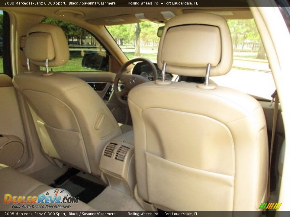 2008 Mercedes-Benz C 300 Sport Black / Savanna/Cashmere Photo #14