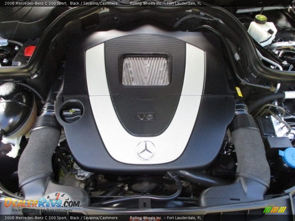 2008 Mercedes-Benz C 300 Sport Black / Savanna/Cashmere Photo #20