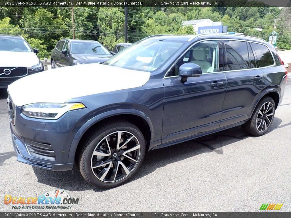 Denim Blue Metallic 2021 Volvo XC90 T6 AWD Momentum Photo #5
