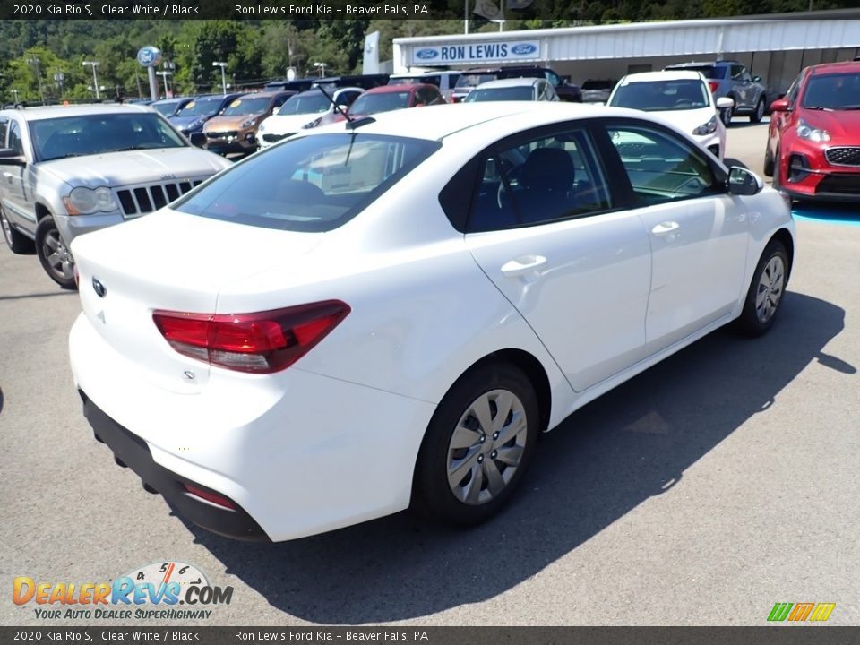 2020 Kia Rio S Clear White / Black Photo #2