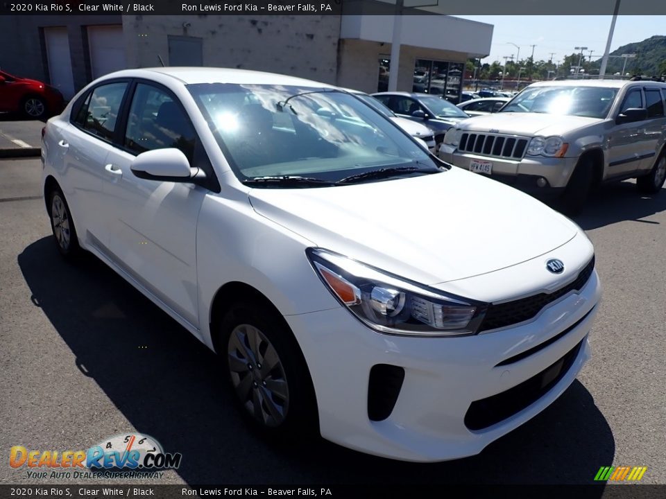 2020 Kia Rio S Clear White / Black Photo #3