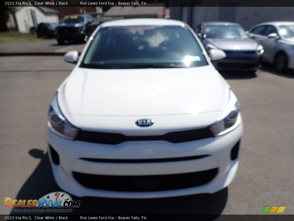 2020 Kia Rio S Clear White / Black Photo #4
