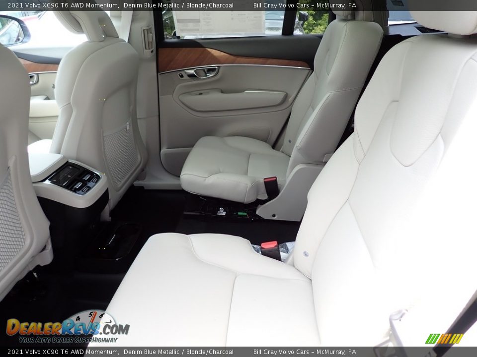 Rear Seat of 2021 Volvo XC90 T6 AWD Momentum Photo #8