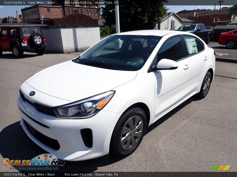 2020 Kia Rio S Clear White / Black Photo #5