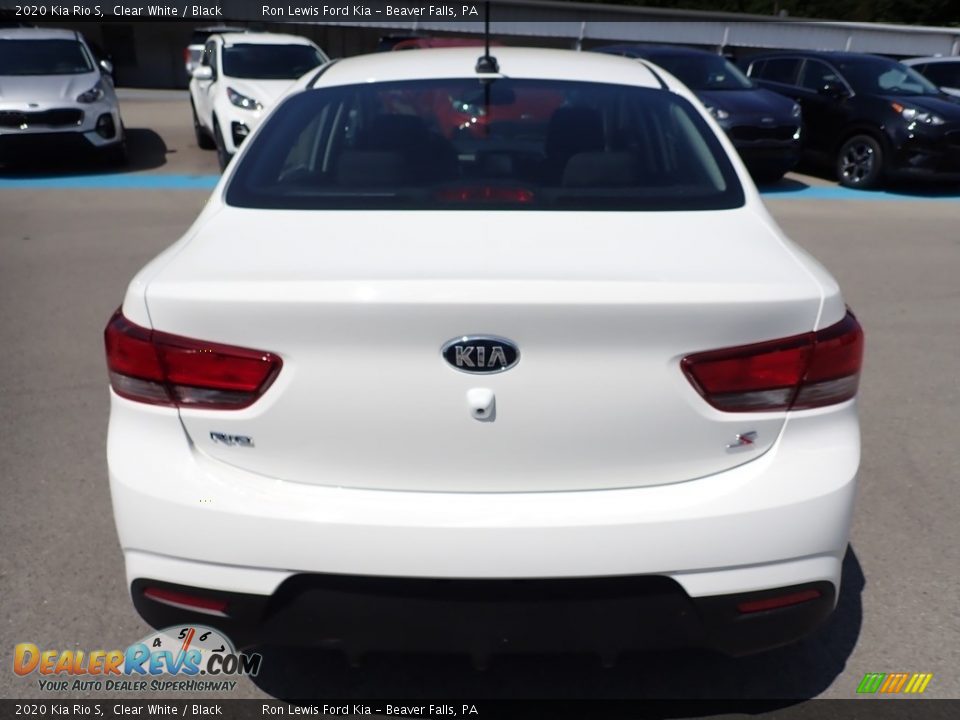 2020 Kia Rio S Clear White / Black Photo #8