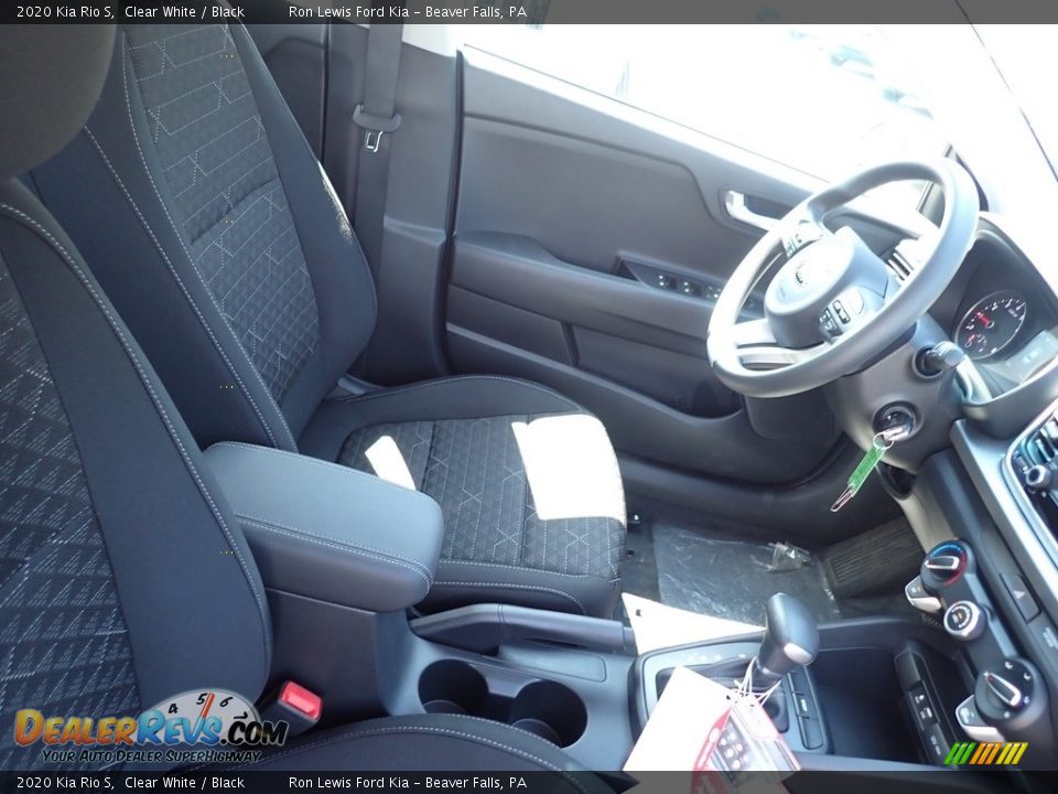 2020 Kia Rio S Clear White / Black Photo #9