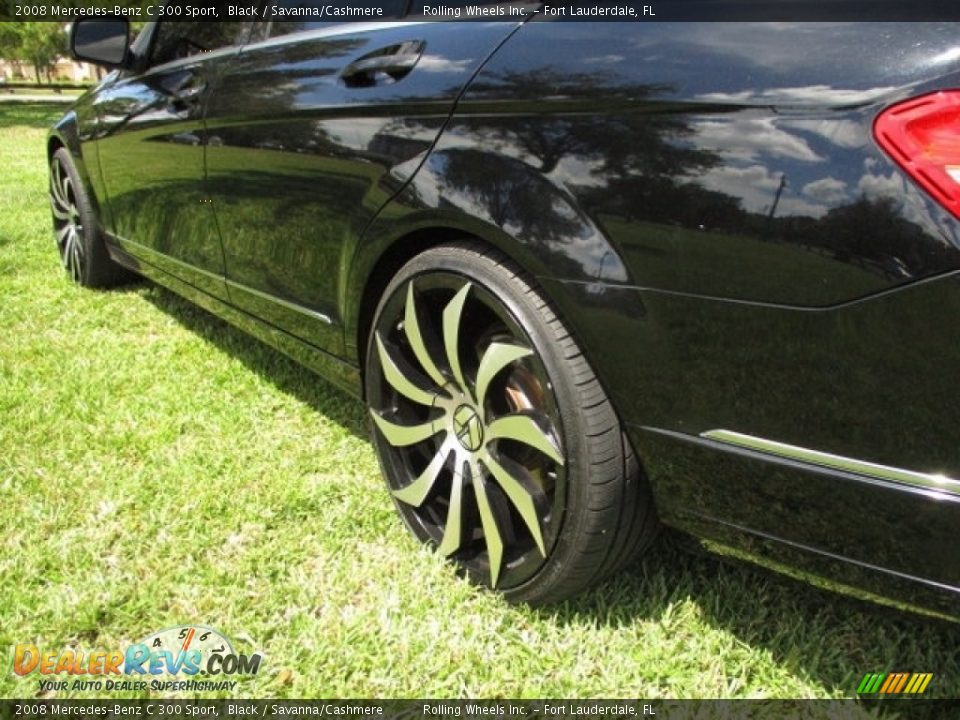 2008 Mercedes-Benz C 300 Sport Black / Savanna/Cashmere Photo #31