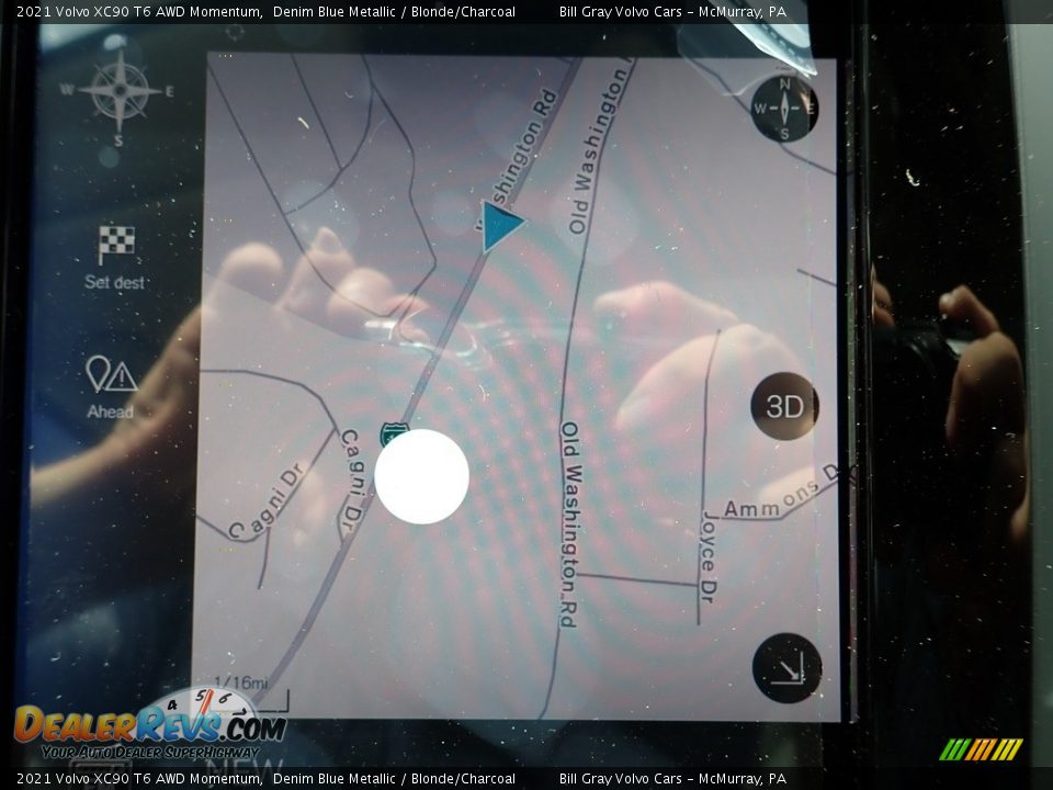 Navigation of 2021 Volvo XC90 T6 AWD Momentum Photo #13