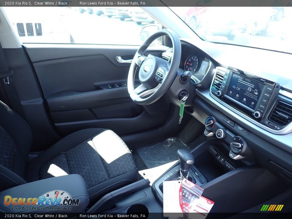 2020 Kia Rio S Clear White / Black Photo #10