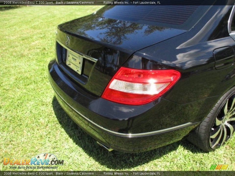 2008 Mercedes-Benz C 300 Sport Black / Savanna/Cashmere Photo #33