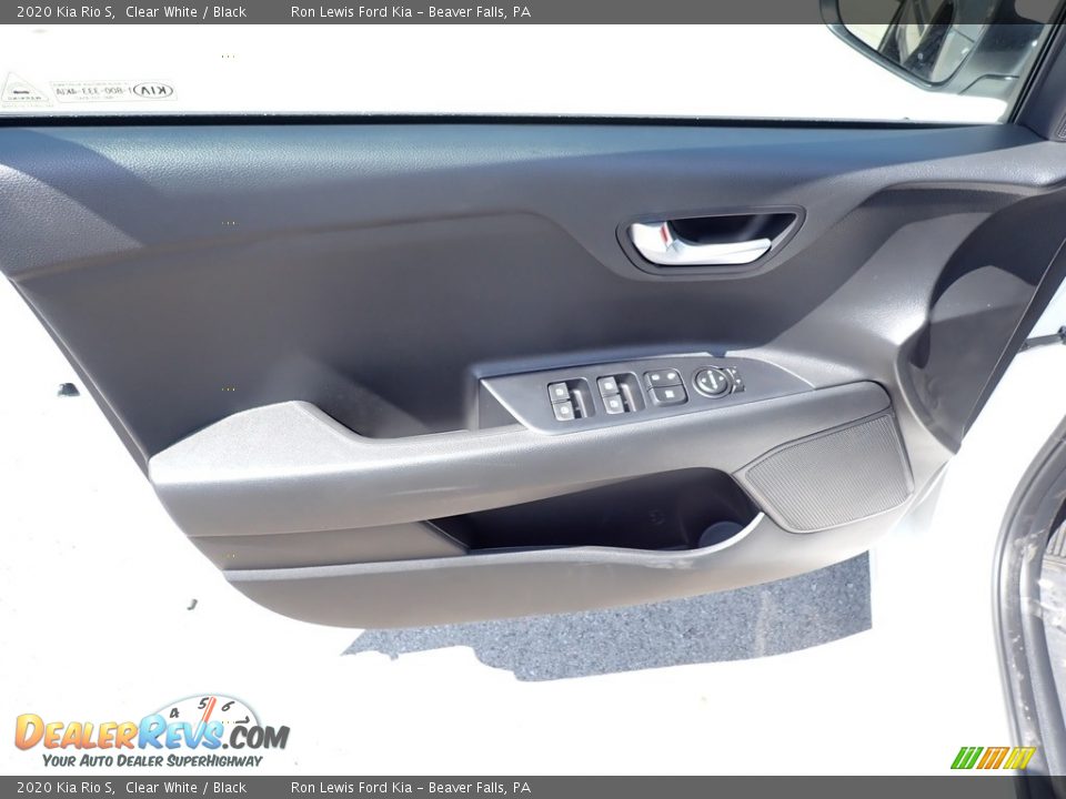 2020 Kia Rio S Clear White / Black Photo #12