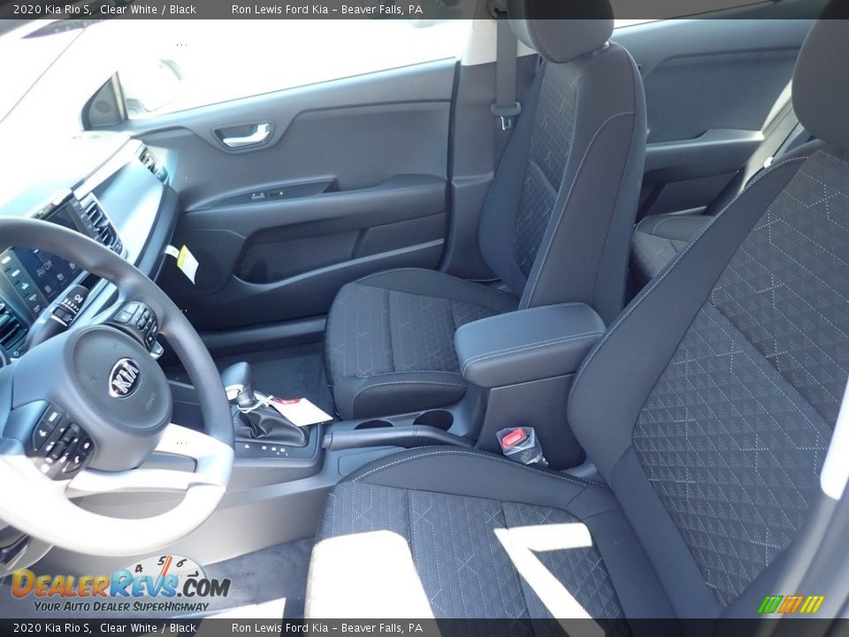 2020 Kia Rio S Clear White / Black Photo #13