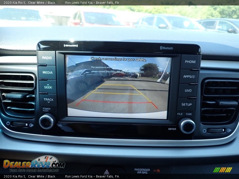 2020 Kia Rio S Clear White / Black Photo #16