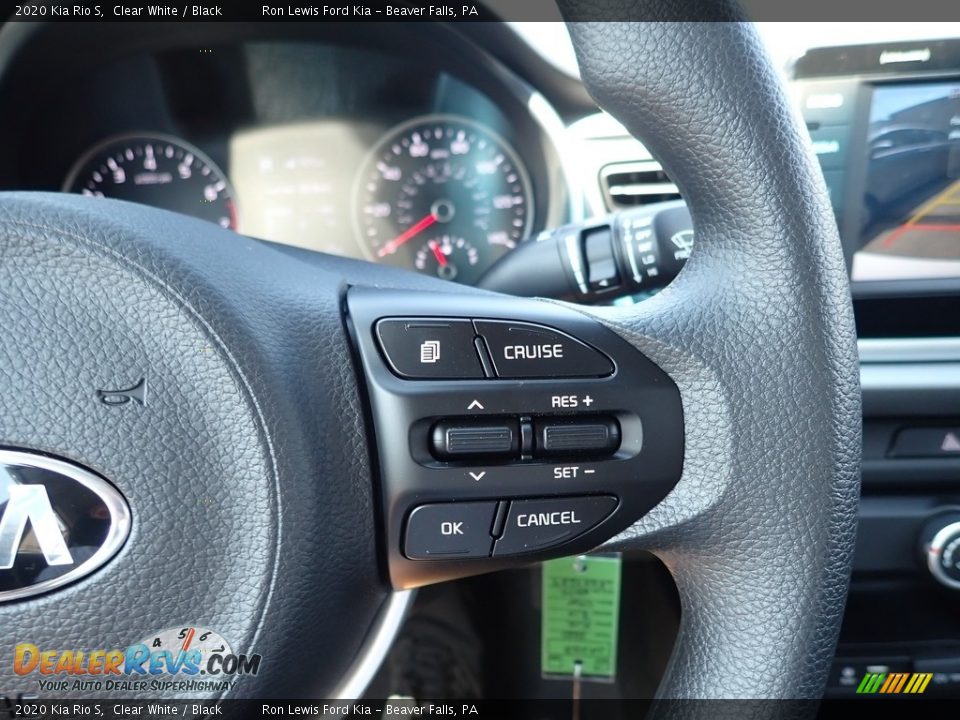 2020 Kia Rio S Clear White / Black Photo #17