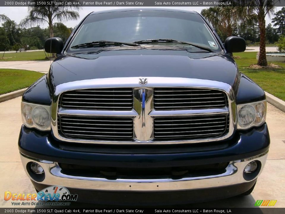2003 Dodge Ram 1500 SLT Quad Cab 4x4 Patriot Blue Pearl / Dark Slate Gray Photo #8