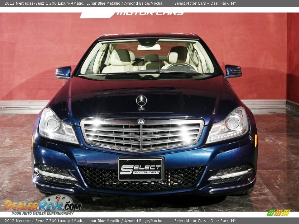 2012 Mercedes-Benz C 300 Luxury 4Matic Lunar Blue Metallic / Almond Beige/Mocha Photo #2