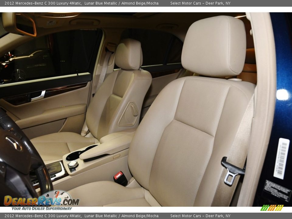 2012 Mercedes-Benz C 300 Luxury 4Matic Lunar Blue Metallic / Almond Beige/Mocha Photo #9