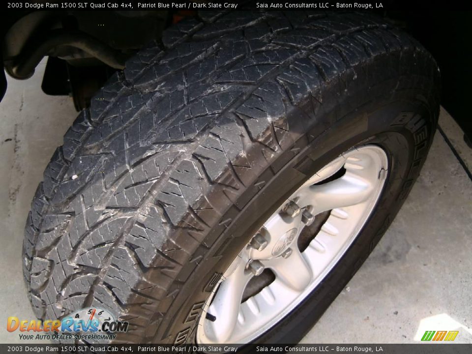 2003 Dodge Ram 1500 SLT Quad Cab 4x4 Patriot Blue Pearl / Dark Slate Gray Photo #11