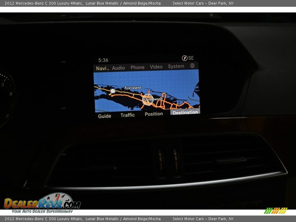 2012 Mercedes-Benz C 300 Luxury 4Matic Lunar Blue Metallic / Almond Beige/Mocha Photo #10