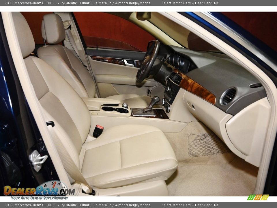 2012 Mercedes-Benz C 300 Luxury 4Matic Lunar Blue Metallic / Almond Beige/Mocha Photo #12