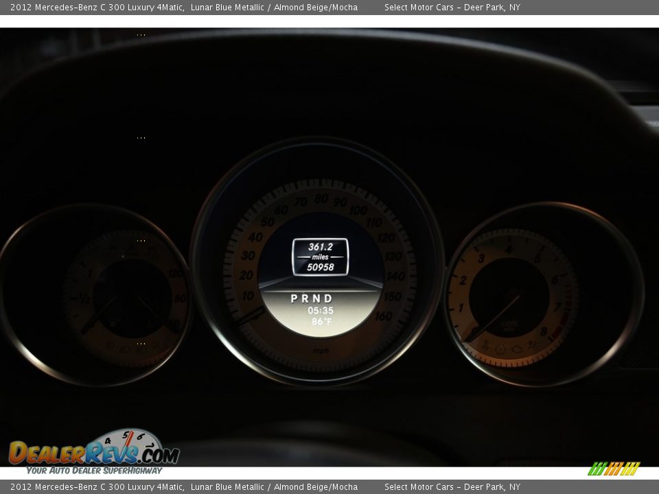 2012 Mercedes-Benz C 300 Luxury 4Matic Lunar Blue Metallic / Almond Beige/Mocha Photo #18