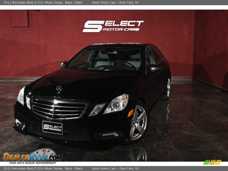 2011 Mercedes-Benz E 350 4Matic Sedan Black / Black Photo #1