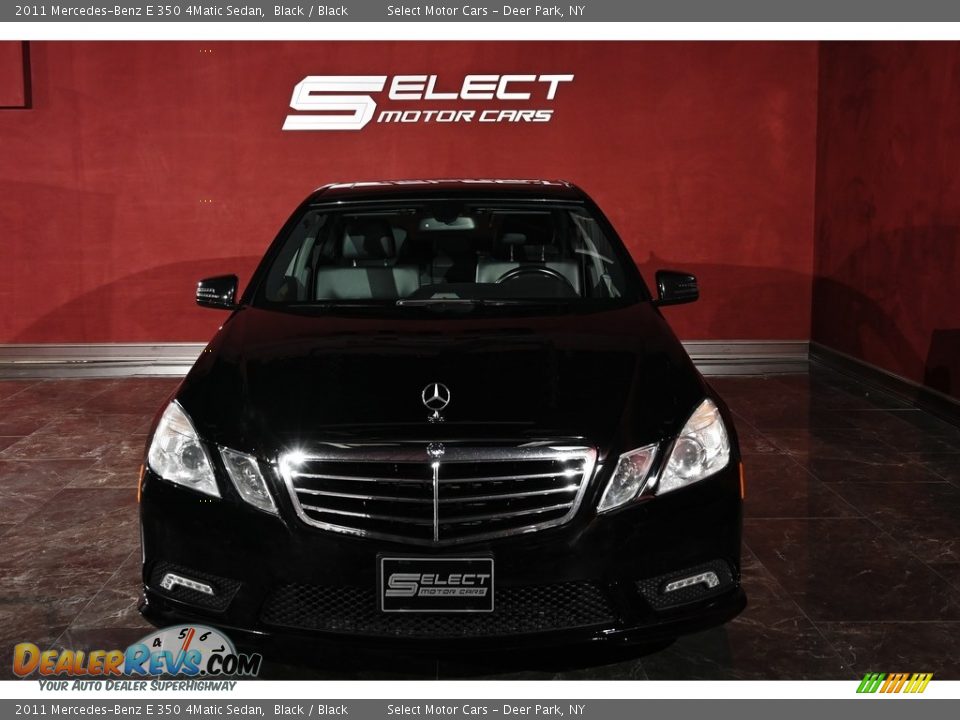 2011 Mercedes-Benz E 350 4Matic Sedan Black / Black Photo #2