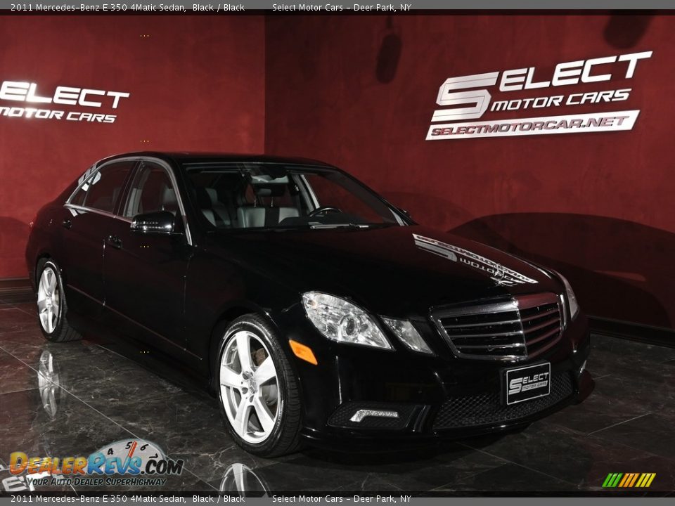 2011 Mercedes-Benz E 350 4Matic Sedan Black / Black Photo #3