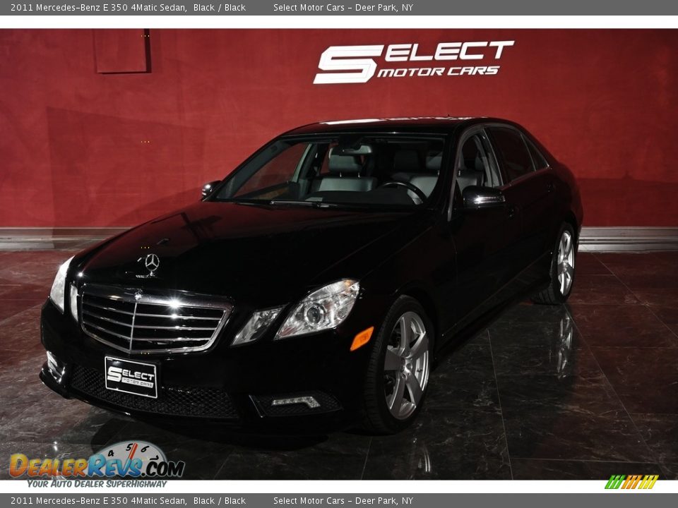 2011 Mercedes-Benz E 350 4Matic Sedan Black / Black Photo #6