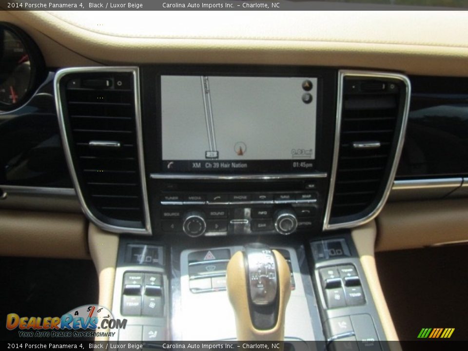 2014 Porsche Panamera 4 Black / Luxor Beige Photo #15