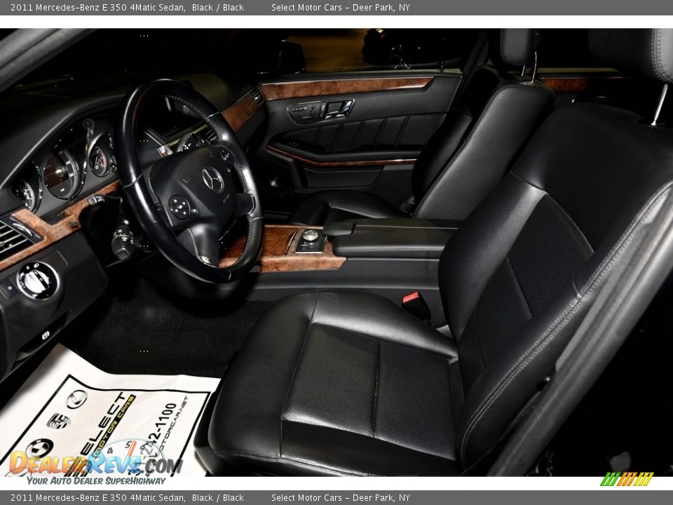 2011 Mercedes-Benz E 350 4Matic Sedan Black / Black Photo #8