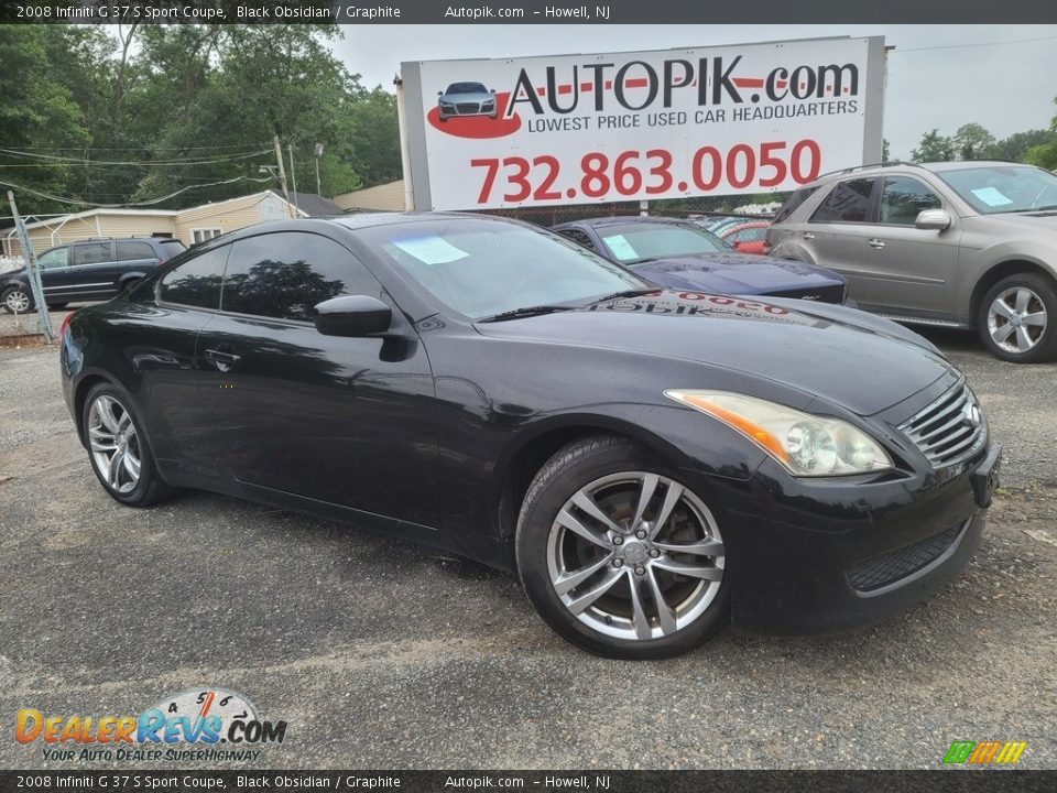 2008 Infiniti G 37 S Sport Coupe Black Obsidian / Graphite Photo #1