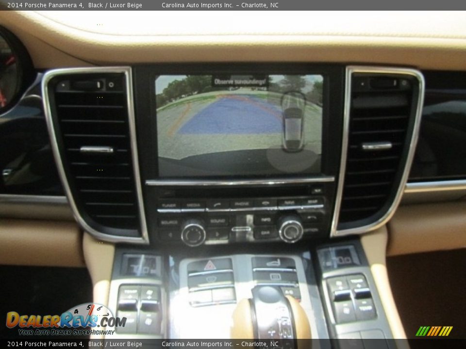 2014 Porsche Panamera 4 Black / Luxor Beige Photo #16