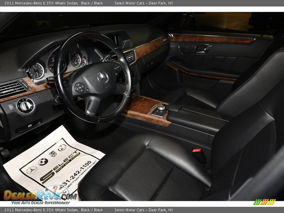 2011 Mercedes-Benz E 350 4Matic Sedan Black / Black Photo #9