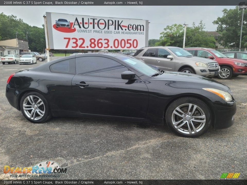 2008 Infiniti G 37 S Sport Coupe Black Obsidian / Graphite Photo #2