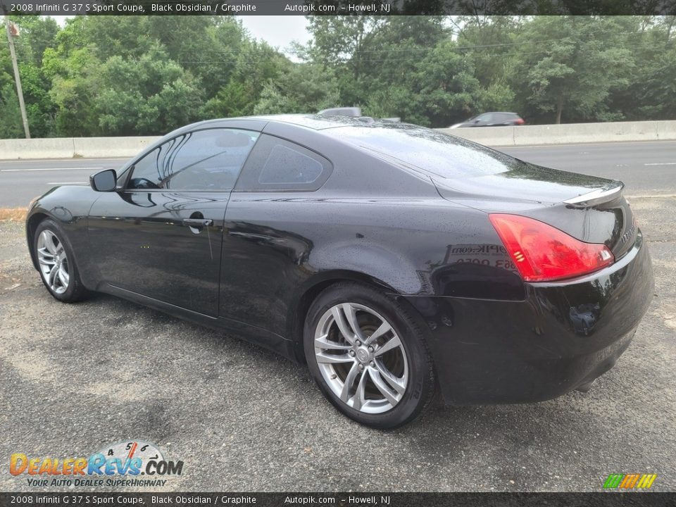 2008 Infiniti G 37 S Sport Coupe Black Obsidian / Graphite Photo #5