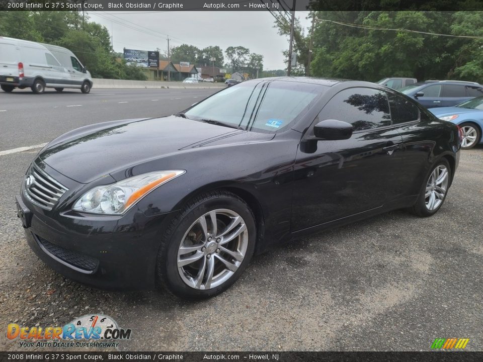 2008 Infiniti G 37 S Sport Coupe Black Obsidian / Graphite Photo #6