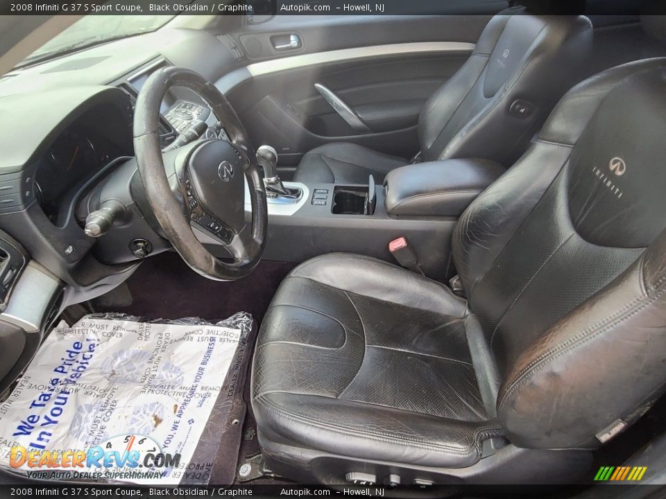 2008 Infiniti G 37 S Sport Coupe Black Obsidian / Graphite Photo #8