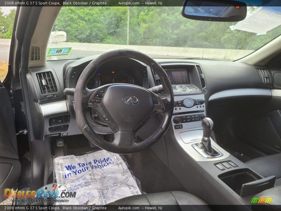 2008 Infiniti G 37 S Sport Coupe Black Obsidian / Graphite Photo #9