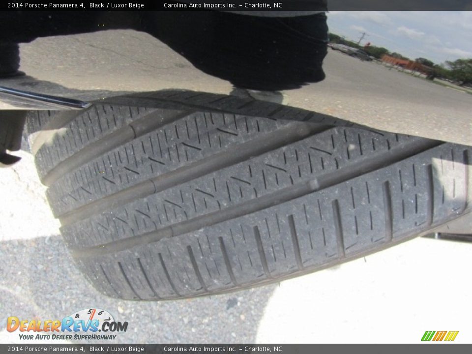 2014 Porsche Panamera 4 Black / Luxor Beige Photo #27