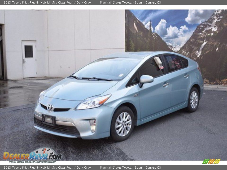 2013 Toyota Prius Plug-in Hybrid Sea Glass Pearl / Dark Gray Photo #1