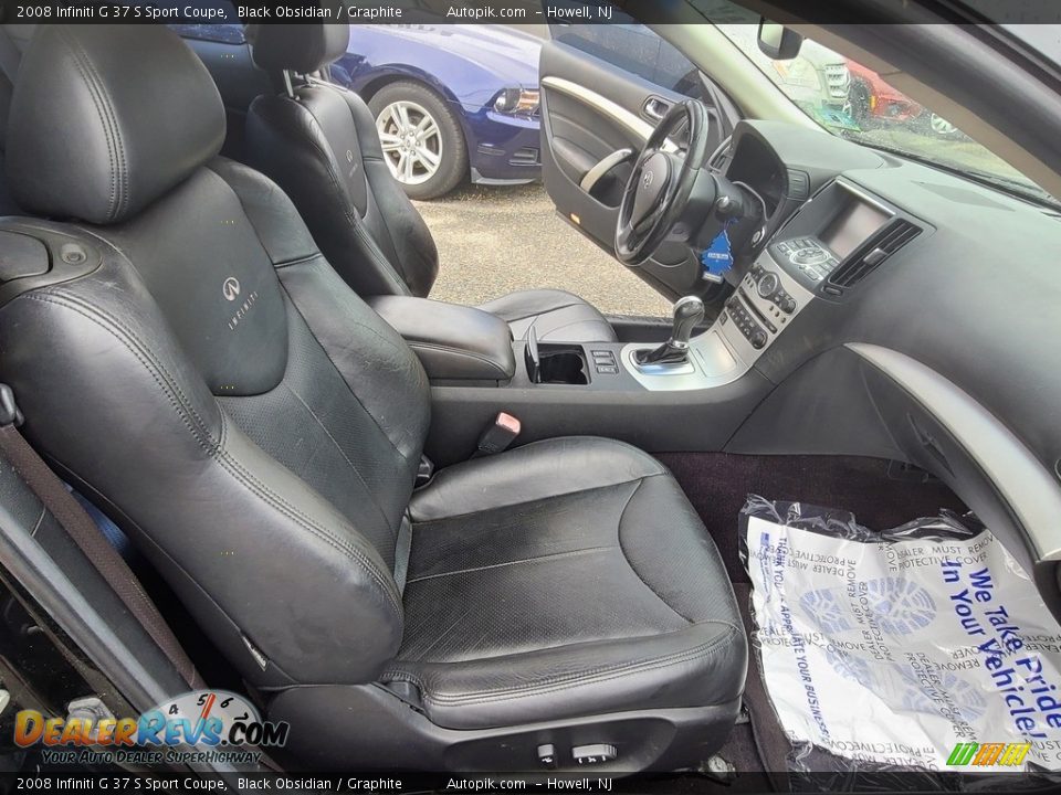 2008 Infiniti G 37 S Sport Coupe Black Obsidian / Graphite Photo #13