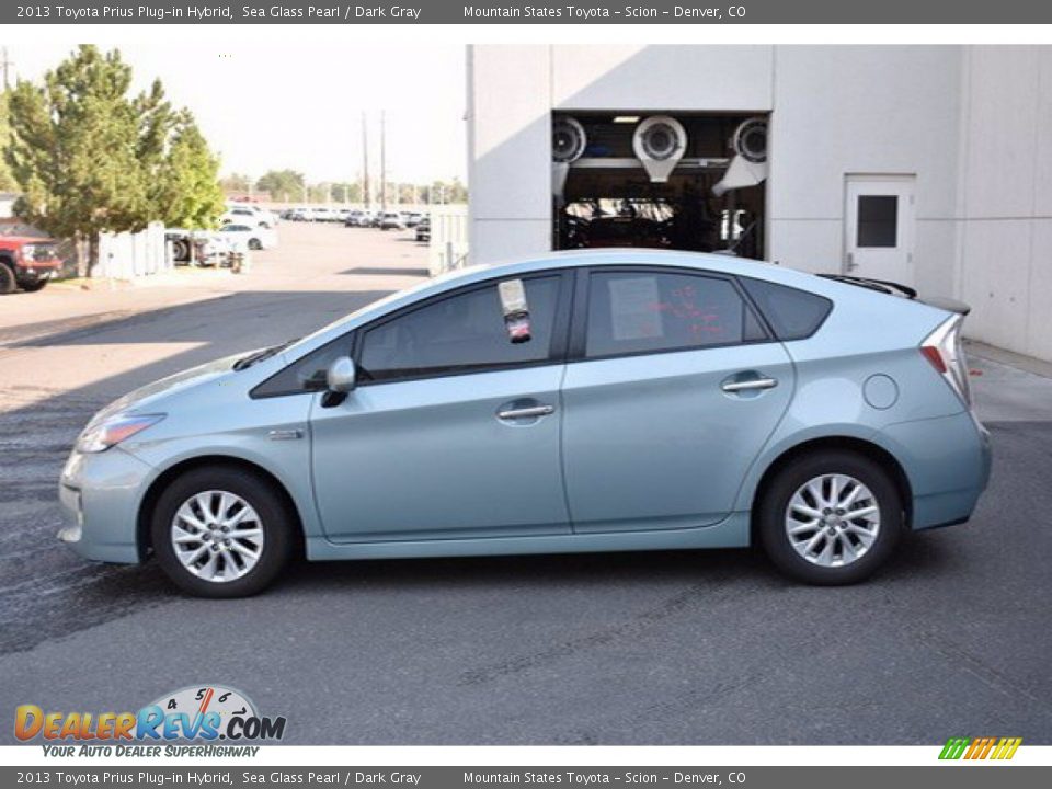 2013 Toyota Prius Plug-in Hybrid Sea Glass Pearl / Dark Gray Photo #2