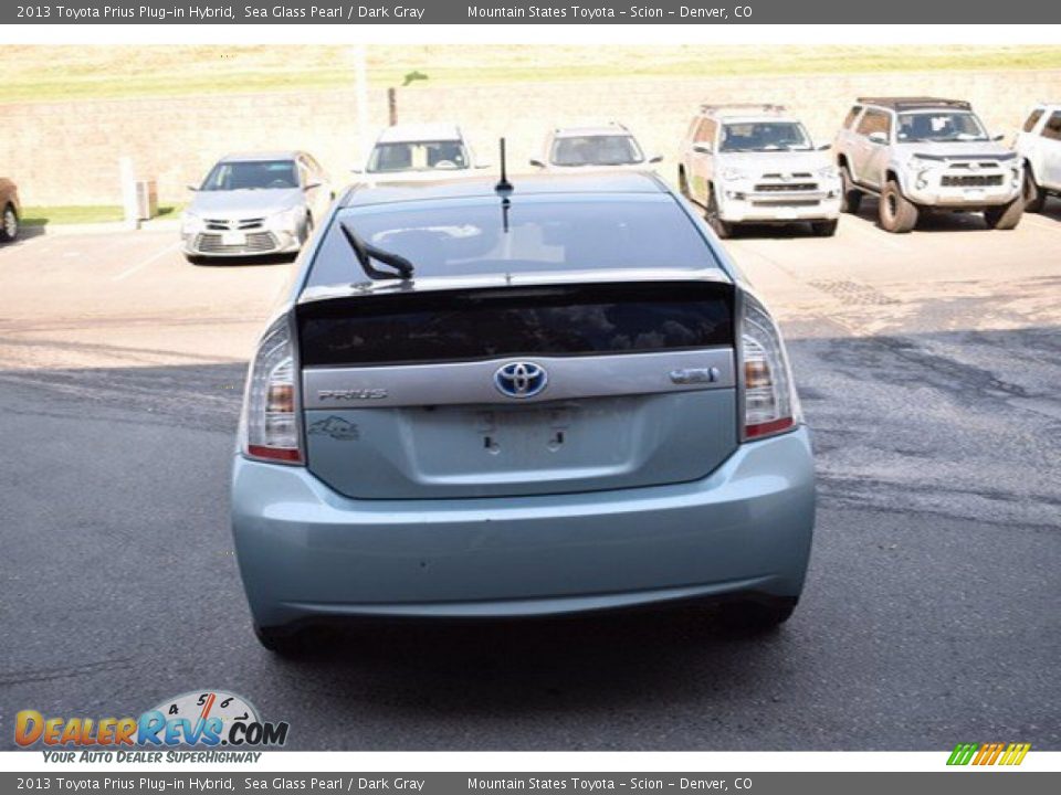 2013 Toyota Prius Plug-in Hybrid Sea Glass Pearl / Dark Gray Photo #4