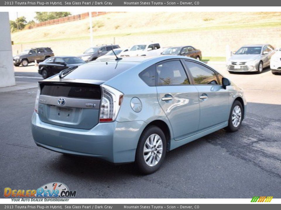 2013 Toyota Prius Plug-in Hybrid Sea Glass Pearl / Dark Gray Photo #5