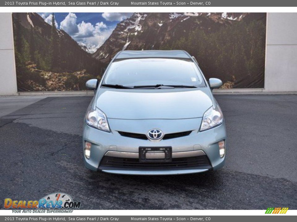 2013 Toyota Prius Plug-in Hybrid Sea Glass Pearl / Dark Gray Photo #7