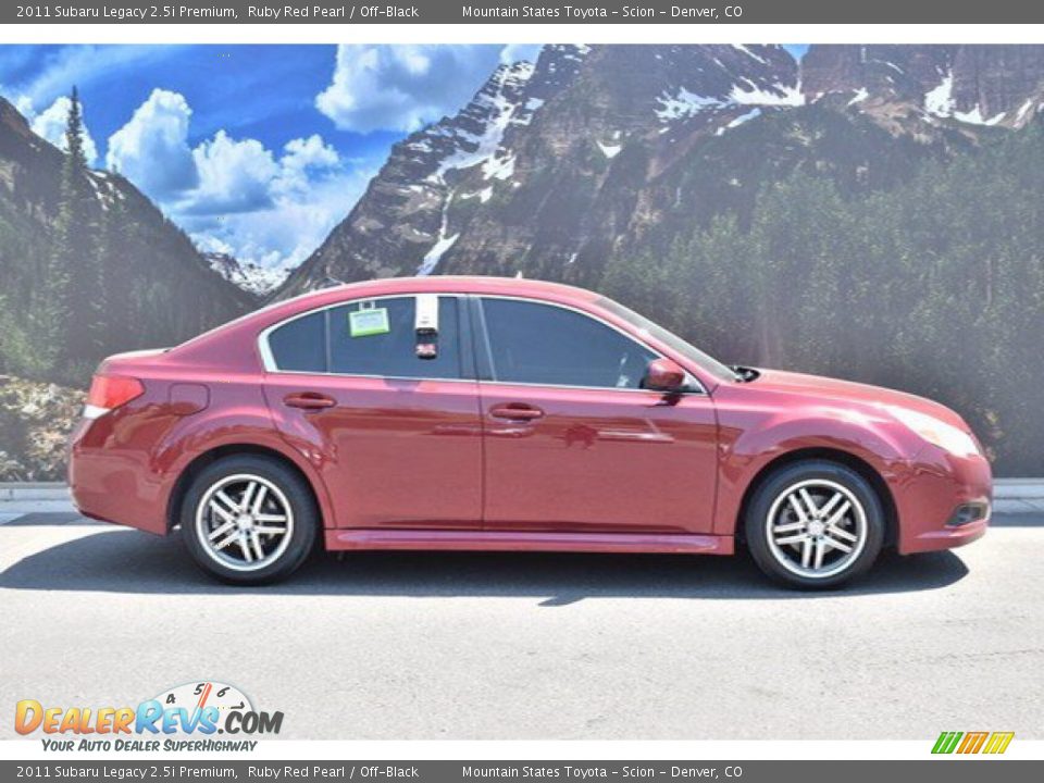 2011 Subaru Legacy 2.5i Premium Ruby Red Pearl / Off-Black Photo #1