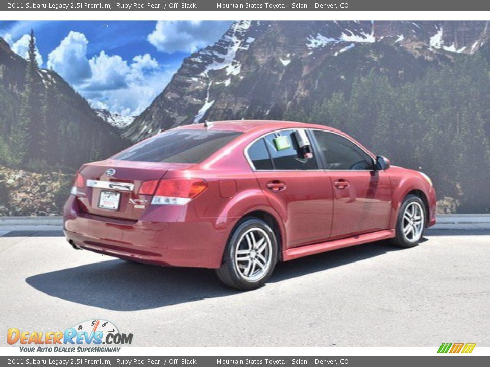 2011 Subaru Legacy 2.5i Premium Ruby Red Pearl / Off-Black Photo #2